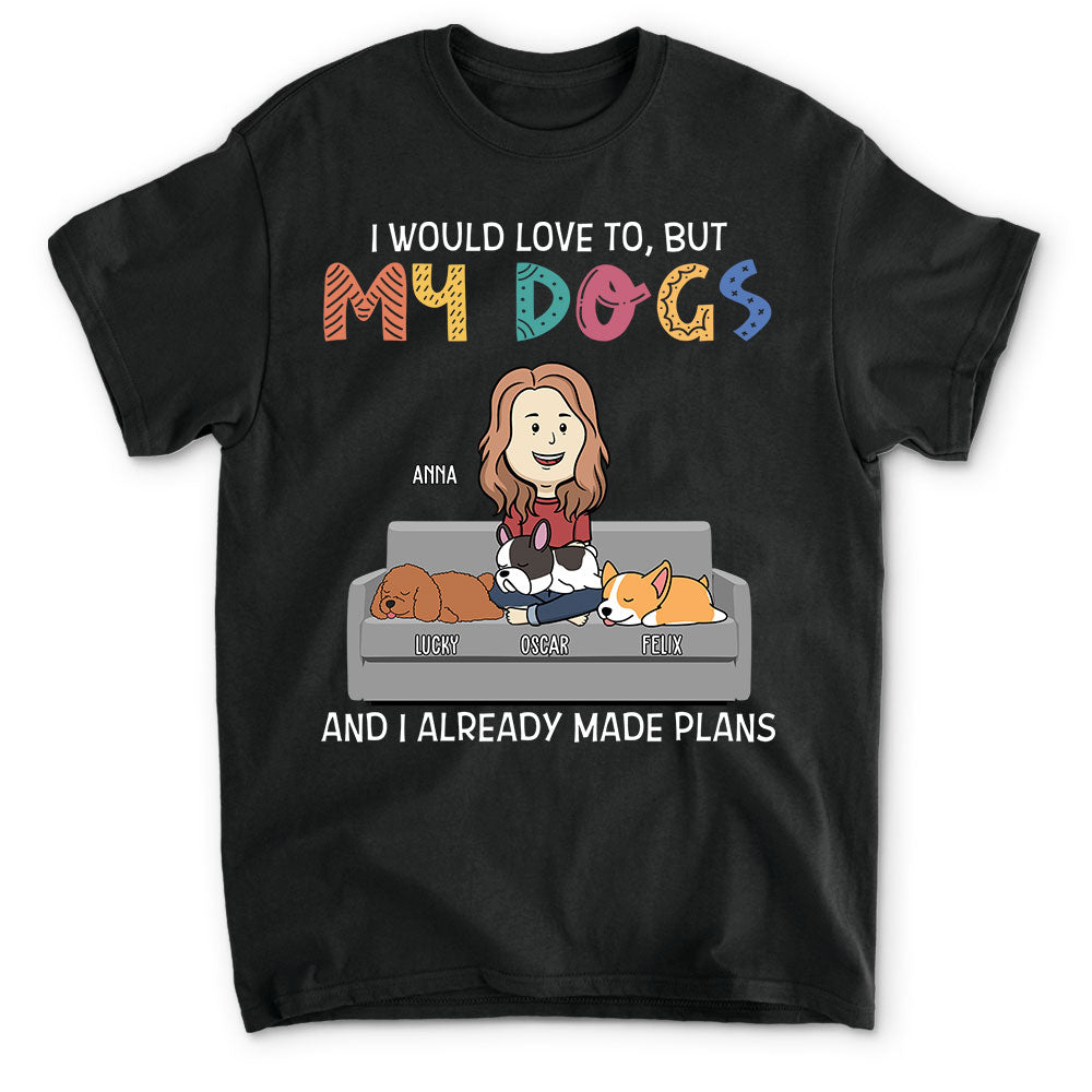 I Would Love To - Personalized Custom Unisex 5.3 oz T-shirt for Pet Lovers