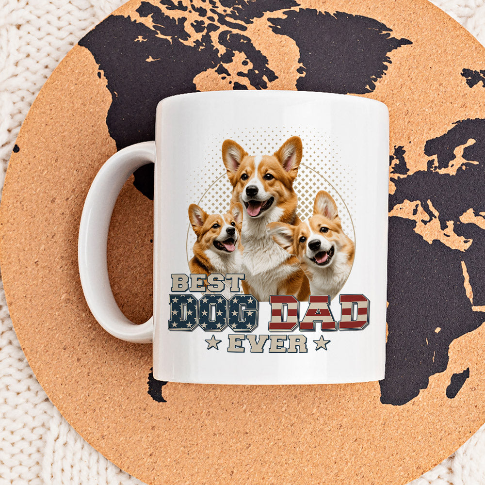 Custom Photo Ultimate Dog and Cat Dad Personalized Custom Coffee Mug - Ideal Gift for Pet Lovers