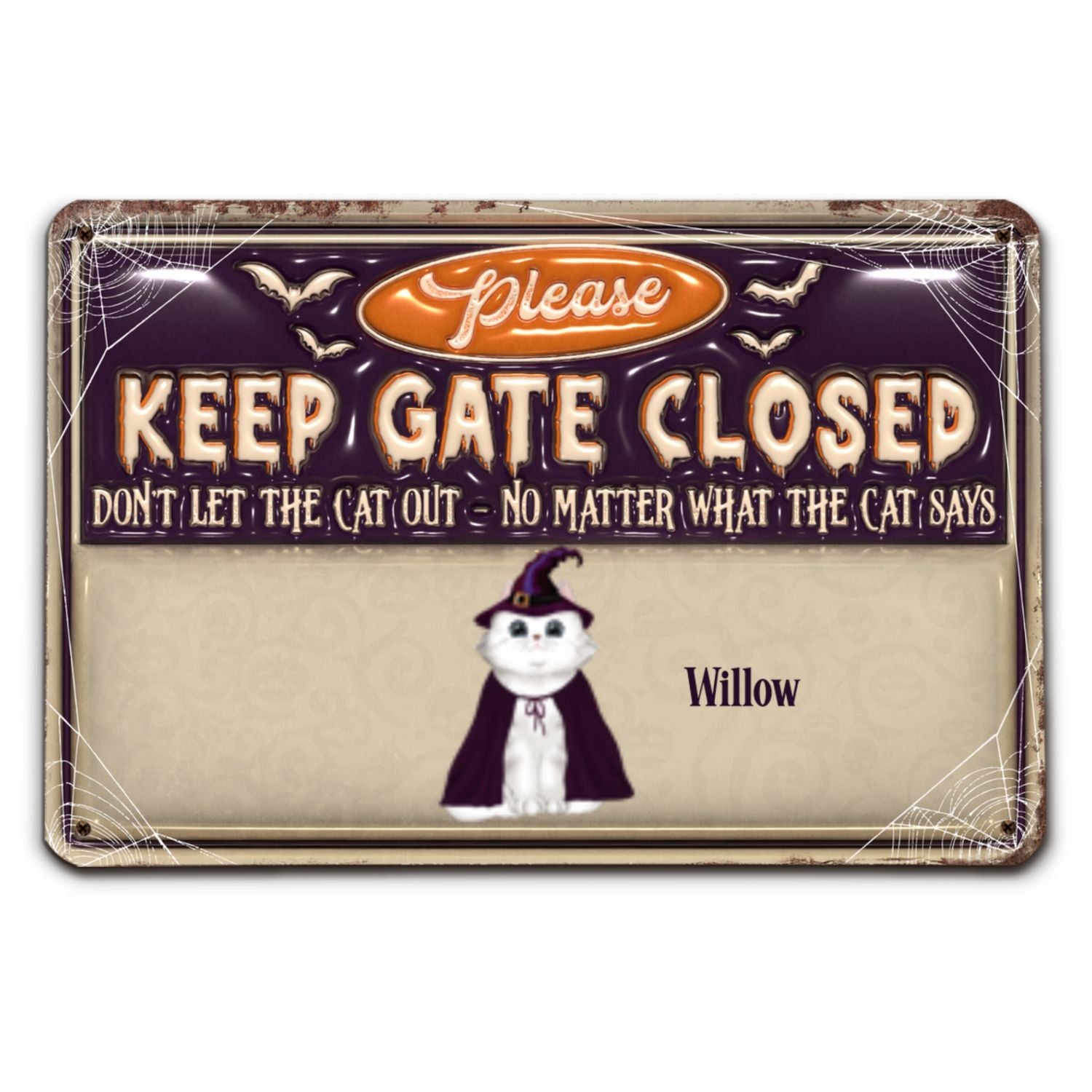 Halloween Day - Personalized Custom 3D Inflated Effect Metal Sign for Perfect Home and Office Decor