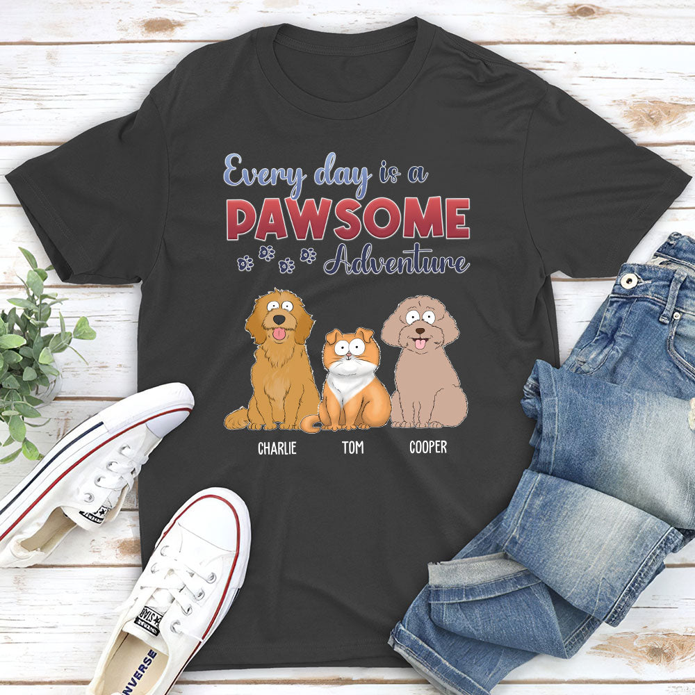 Every Day Adventure - Personalized Custom Unisex 5.3 oz T-shirt for Pet Lovers
