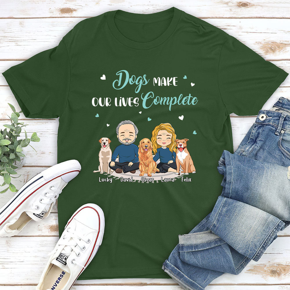Our Lives - Personalized Custom Unisex Heavy Cotton 5.3 oz T-shirt for Pet Lovers