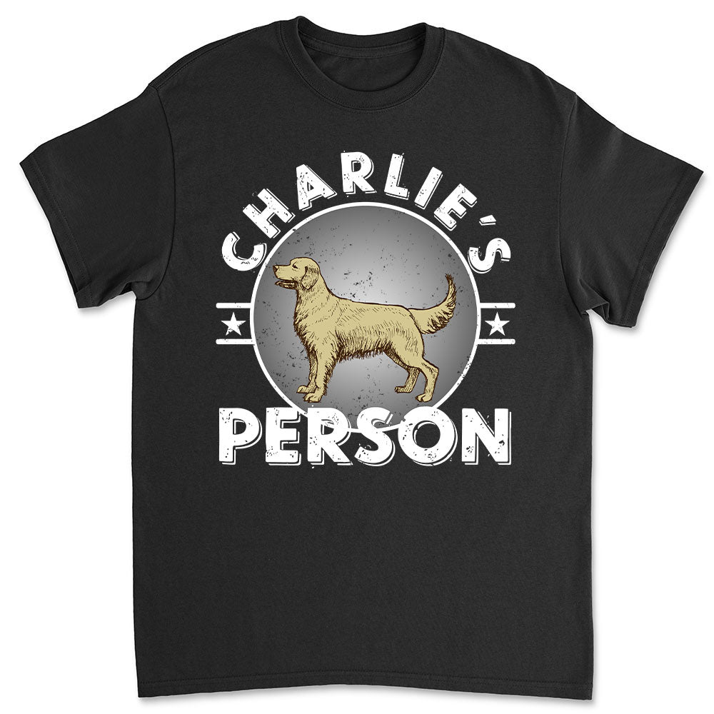 Dog Person Circle - Personalized Custom Unisex 5.3 oz T-shirt for Pet Lovers