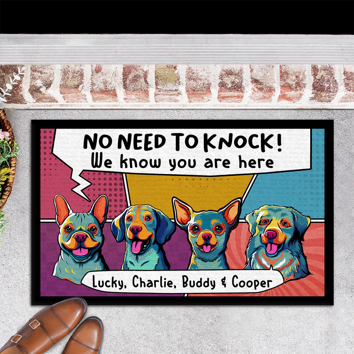 Personalized Custom Doormat - I Know You Are Here for Pet Lovers