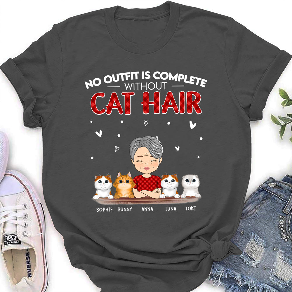 Unique Personalized Custom Women's T-shirt - Cat Hair Free