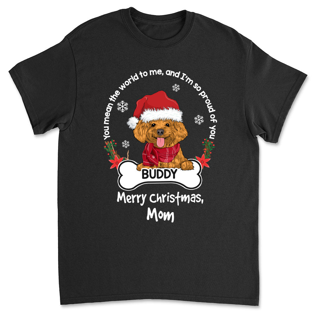 Proud Of You - Personalized Custom Unisex Cotton Blend T-shirt for Pet Lovers