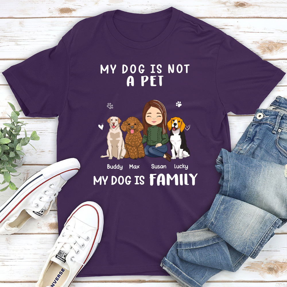Not A Pet - Personalized Custom Unisex 5.3 oz T-shirt for Pet Lovers