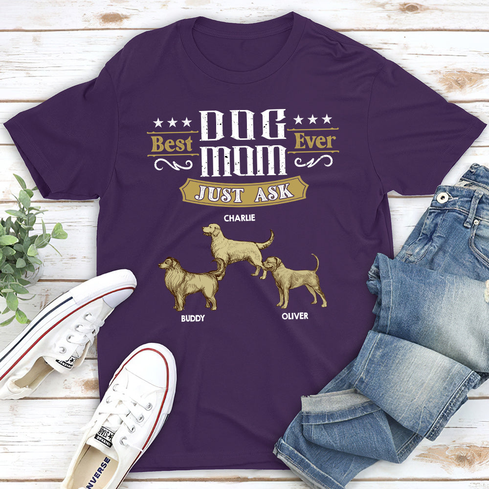 Just Ask The Dog - Personalized Custom Unisex Heavy Cotton T-shirt for Pet Lovers