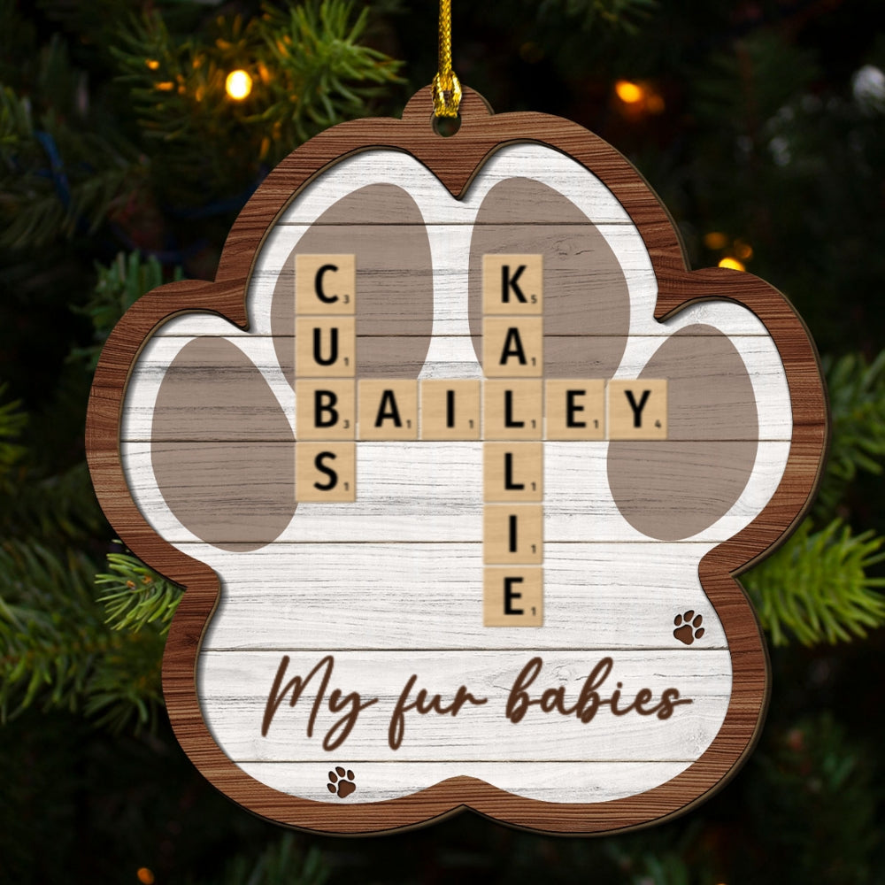 My Pet Is My Happy Place - Personalized Custom Freeshape 2-Layered Wood Holiday Ornament