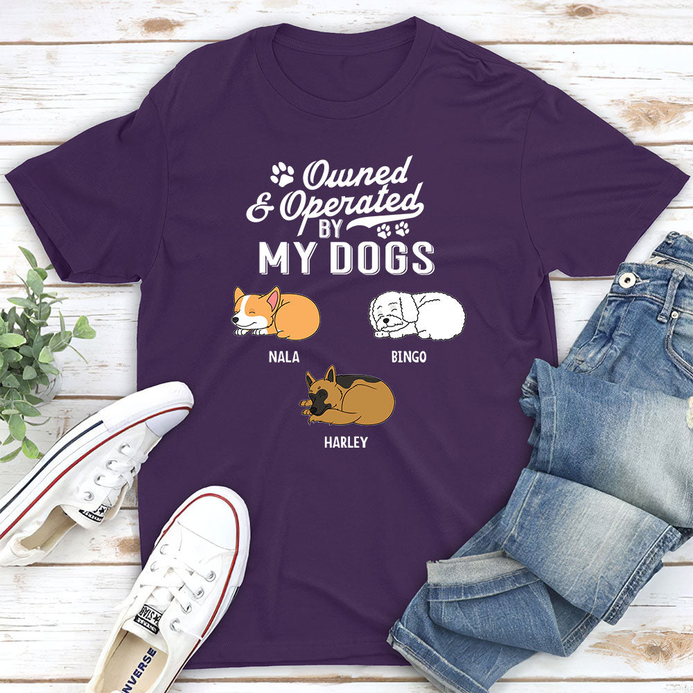 My Dog My Boss - Personalized Custom Unisex Heavy Cotton 5.3 oz T-shirt for Pet Lovers