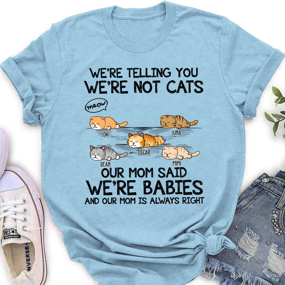 Unique 'I Am Not A Cat' Personalized Custom Women's T-shirt - Ideal Gift for Pet Lovers
