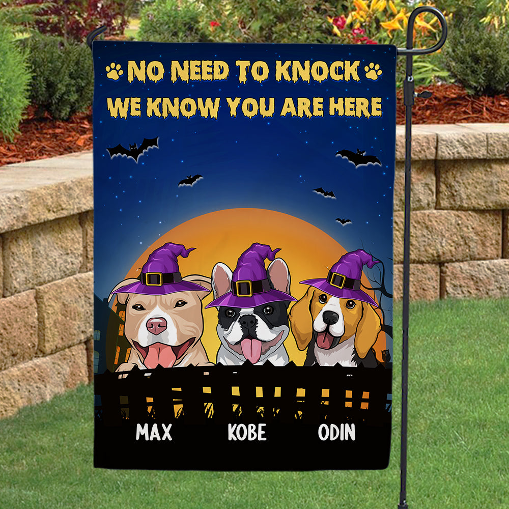 Dog Witch - Customizable Personalized Garden Flag in 12' x 18' and 28' x 40' Sizes