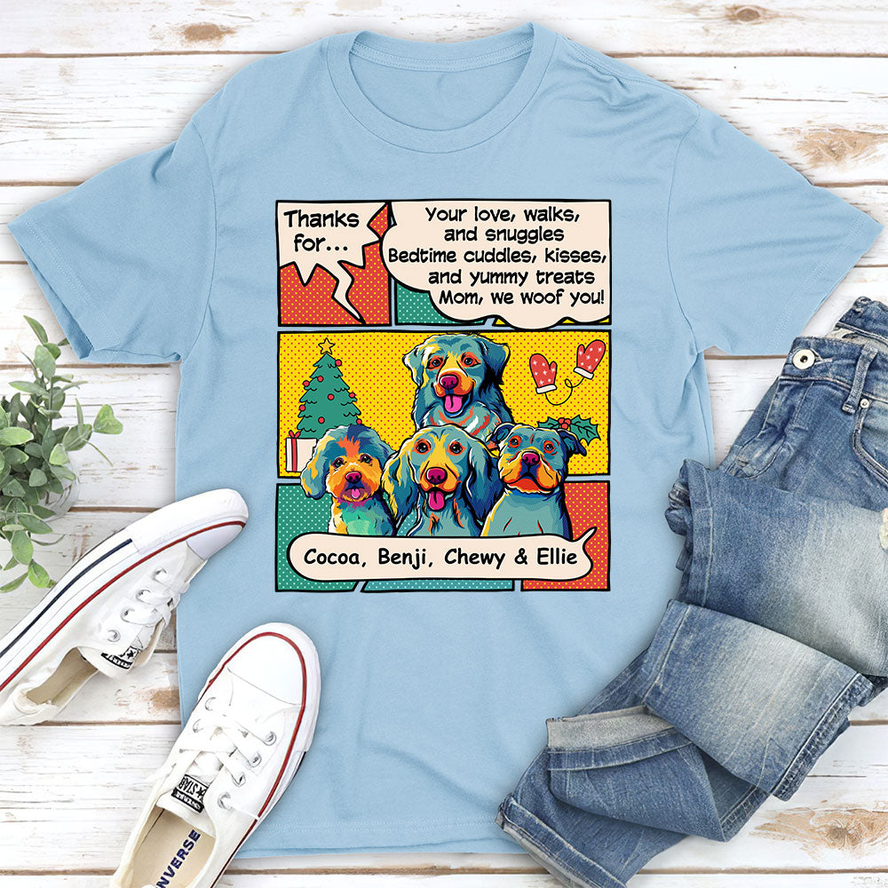 Thanks For Yummy Treats - Personalized Custom Unisex 5.3 oz T-shirt for Pet Lovers