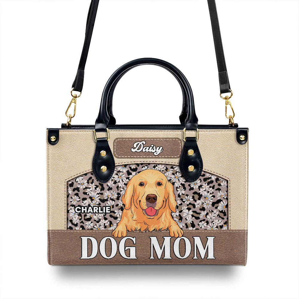 Exquisite Personalized Custom Leather Bag for Flawless Dog Moms