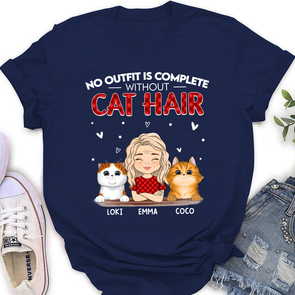 Unique Personalized Custom Women's T-shirt - Cat Hair Free