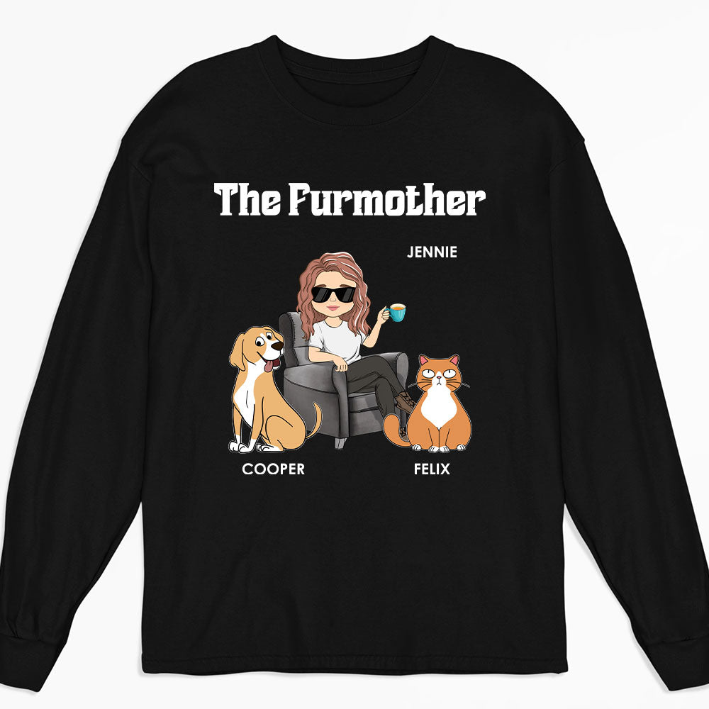 The Furparents - Exclusive Personalized Custom Long Sleeve Unisex T-shirt for Pet Lovers