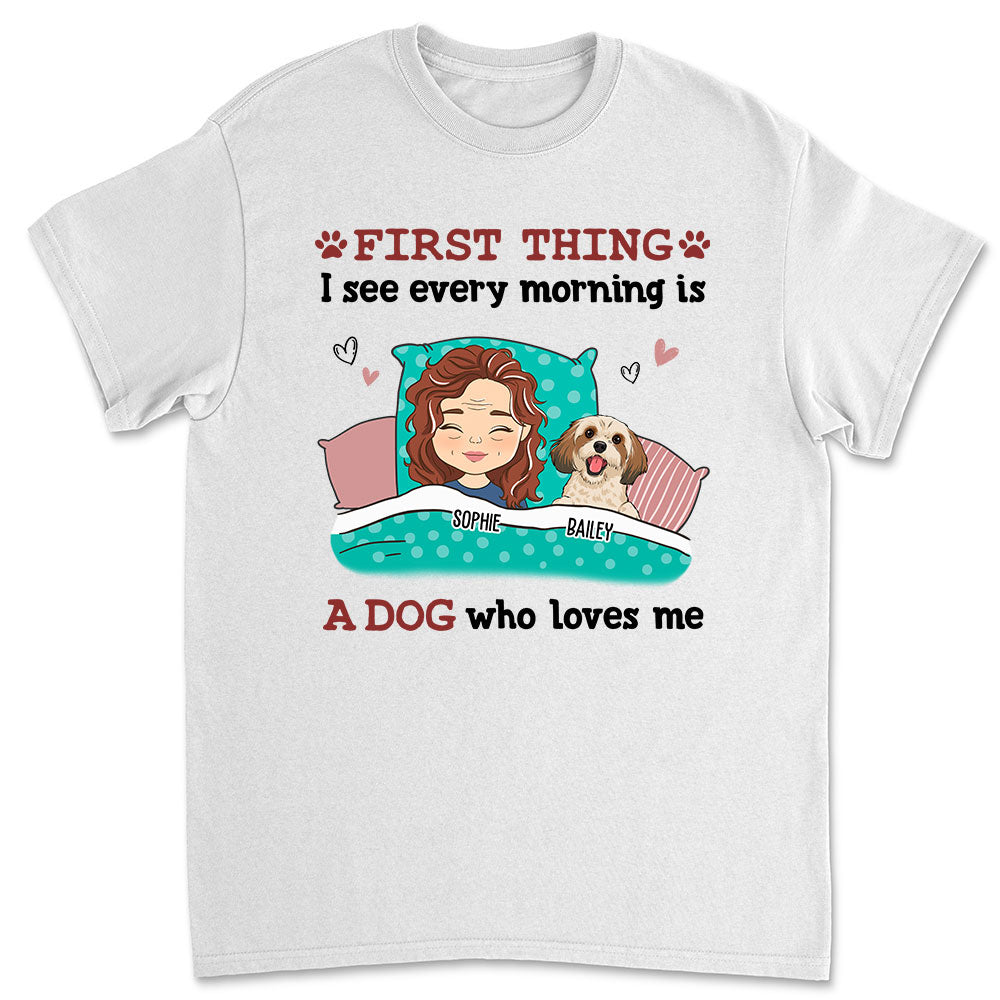 Every Morning - Personalized Custom Premium Men's Fit 4.2 oz T-shirt for Pet Lovers