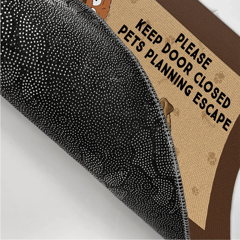 Personalized Custom Doormat to Keep Pets from Opening Doors