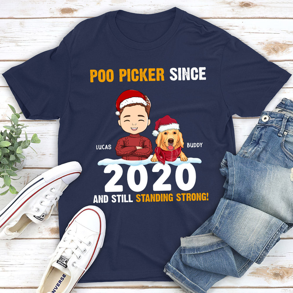 Personalized Custom Unisex 5.3 oz Poo Picker T-shirt - Ideal Gift for Pet Lovers