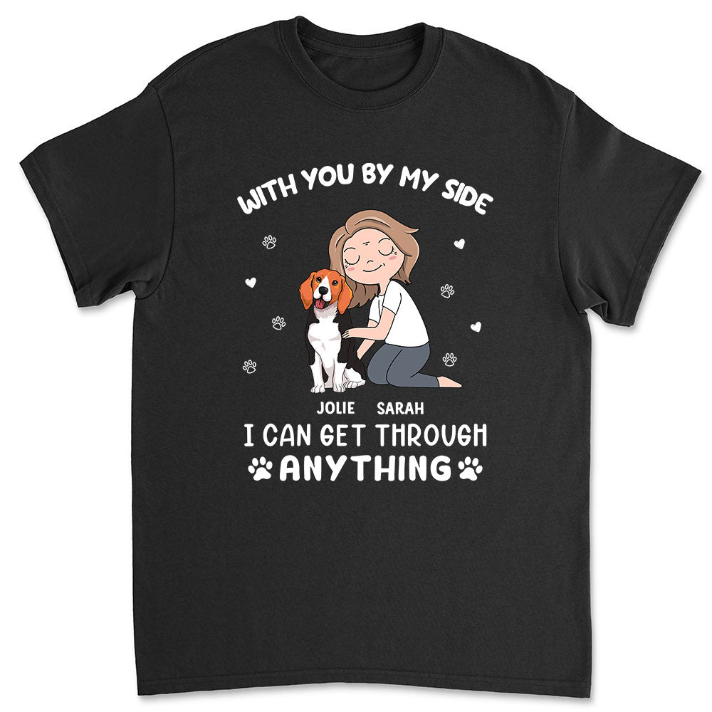 By My Side - Personalized Custom Unisex 5.3 oz T-shirt for Pet Lovers