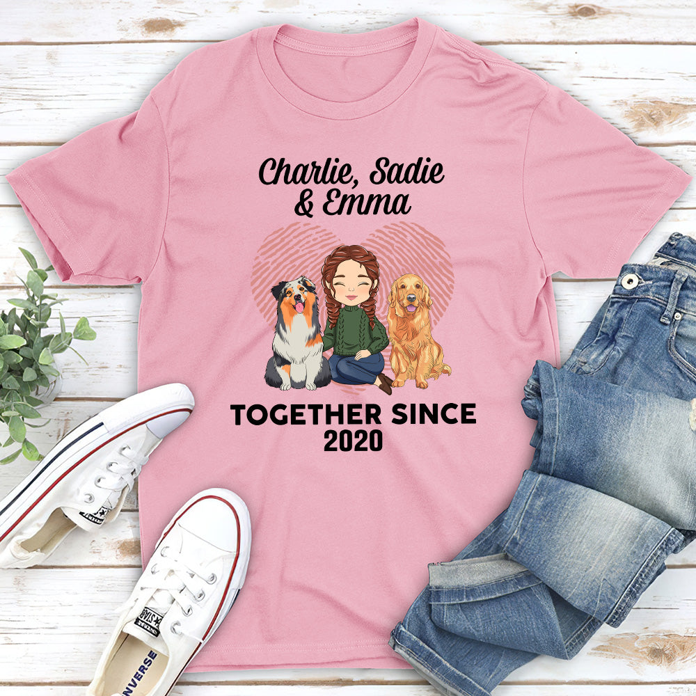 We Together - Personalized Custom Unisex Heavy Cotton 5.3 oz T-shirt for Pet Lovers