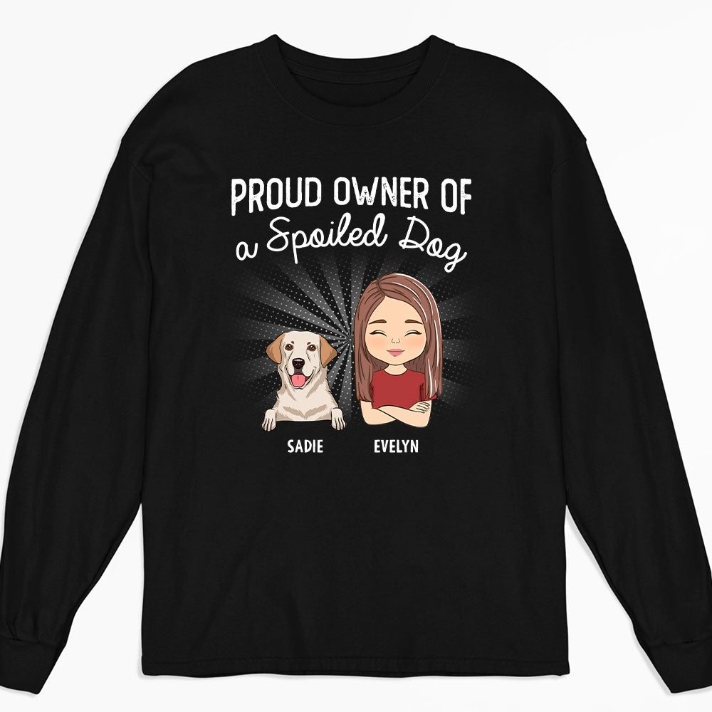 Proud Owner - Stylish Personalized Custom Long Sleeve T-shirt for Pet Lovers