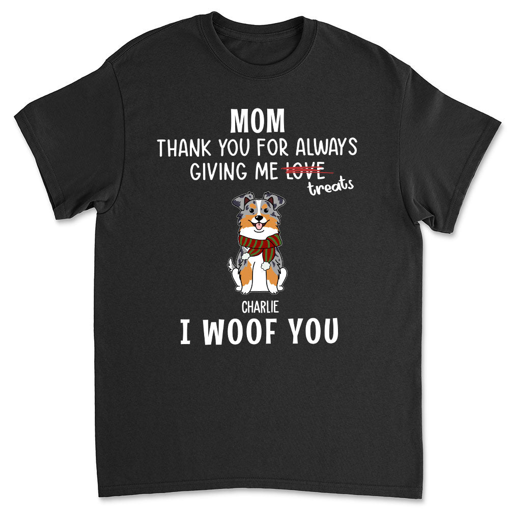 Give Me Treats - Customizable Personalized Unisex 5.3 oz T-shirt for Pet Lovers