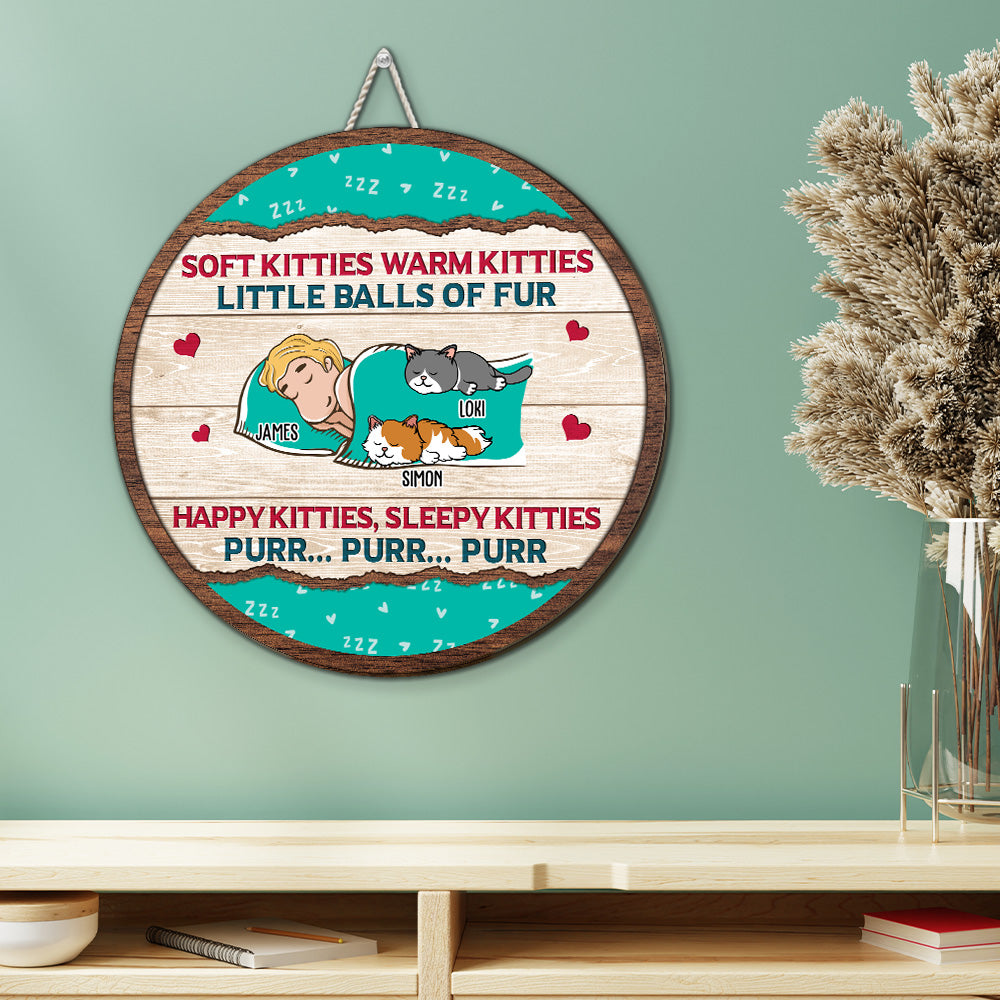 Soft Kitty - Unique Personalized Custom Wood Sign for Home Decor in Various Sizes