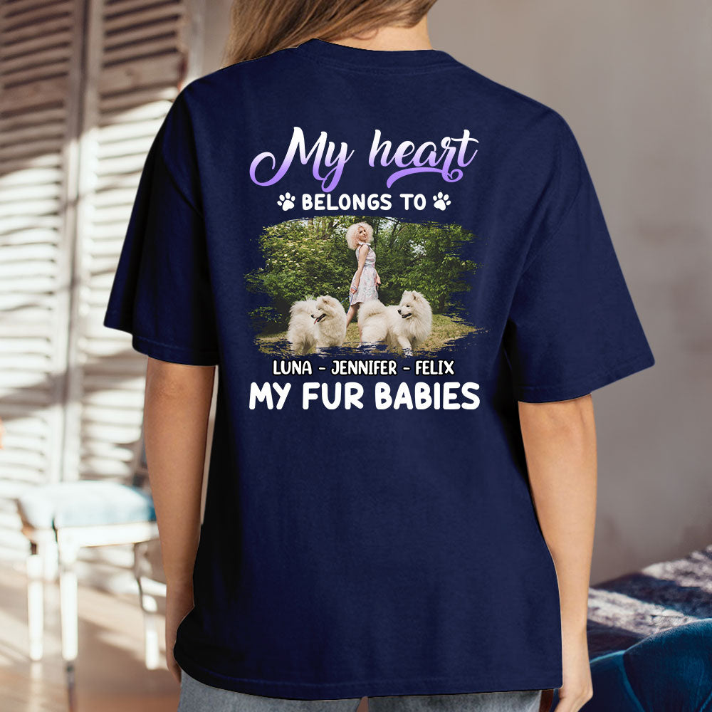 My Fur Babies Personalized Custom Unisex 5.3 oz Photo T-shirt - Ideal Gift for Pet Lovers