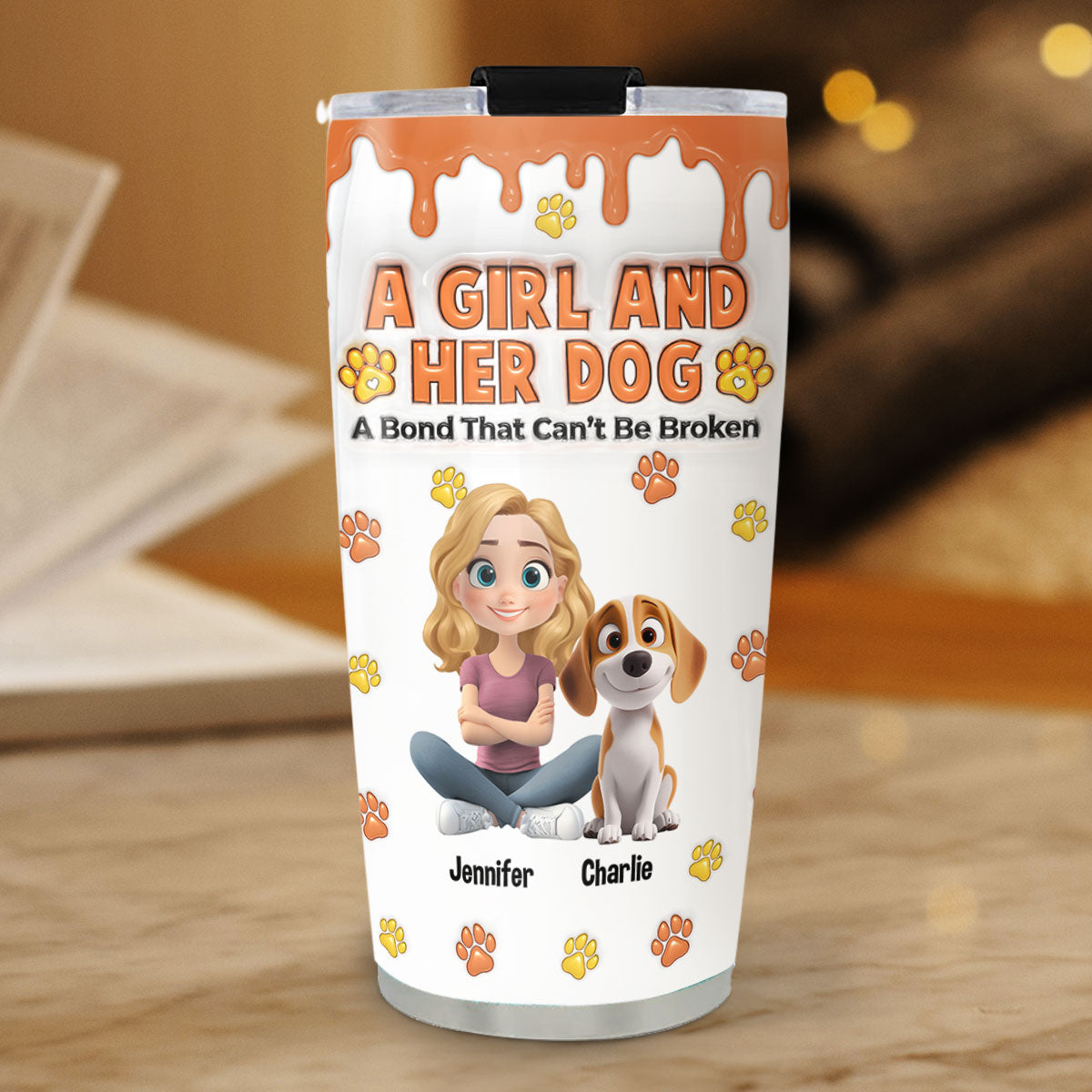 Unbreakable You And Me Bond - Personalized 3D Inflated Custom Tumbler for Unique Expression