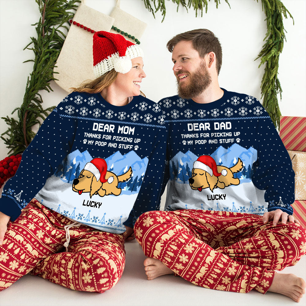 Unique Christmas Personalized Custom All-Over-Print Sweatshirt for Pet Lovers