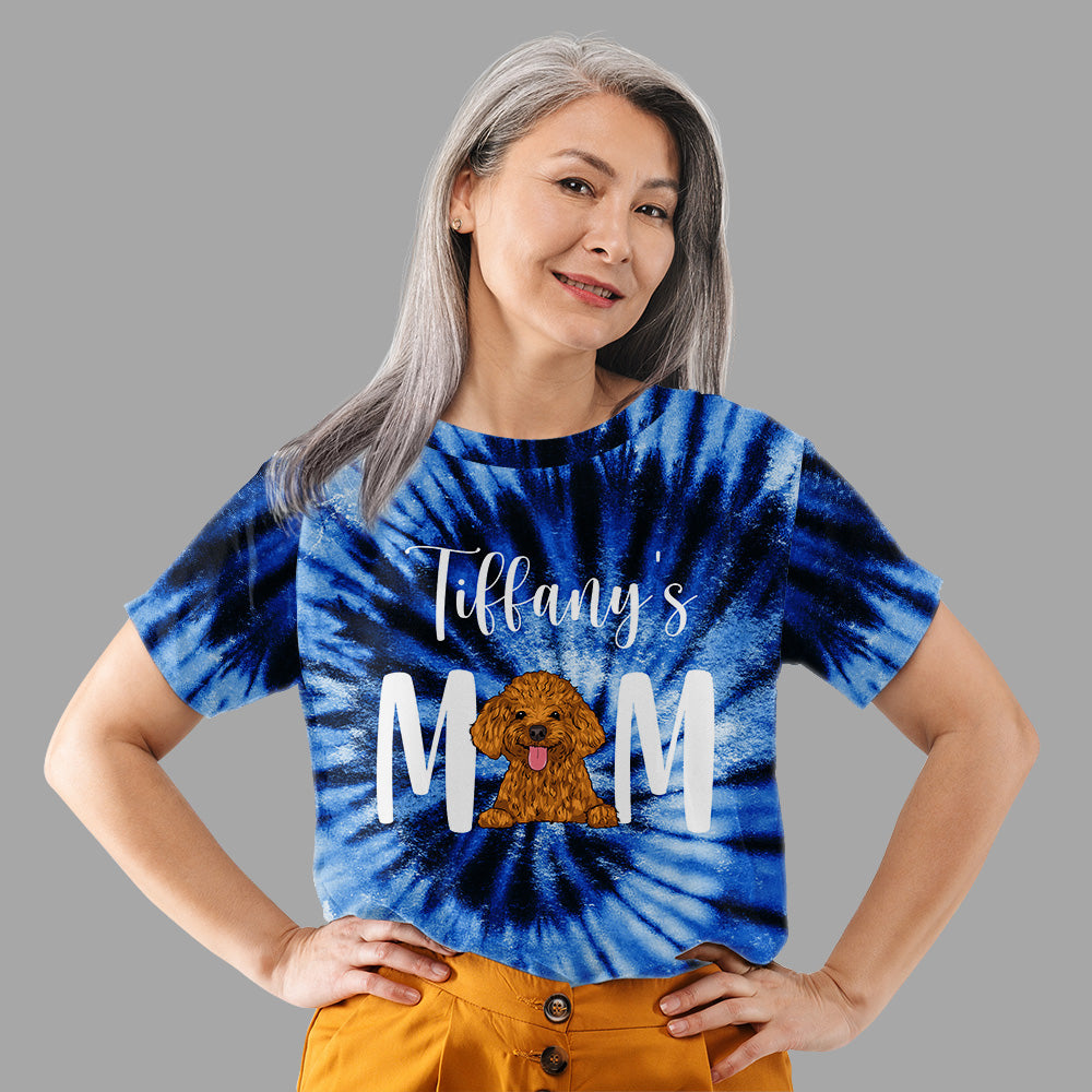 Stylish Personalized Custom All-over-print Dog Mom T-shirt for Everyday Wear