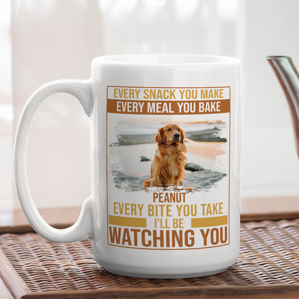 Snack And Meal - Customizable Personalized Coffee Mug for Pet Lovers