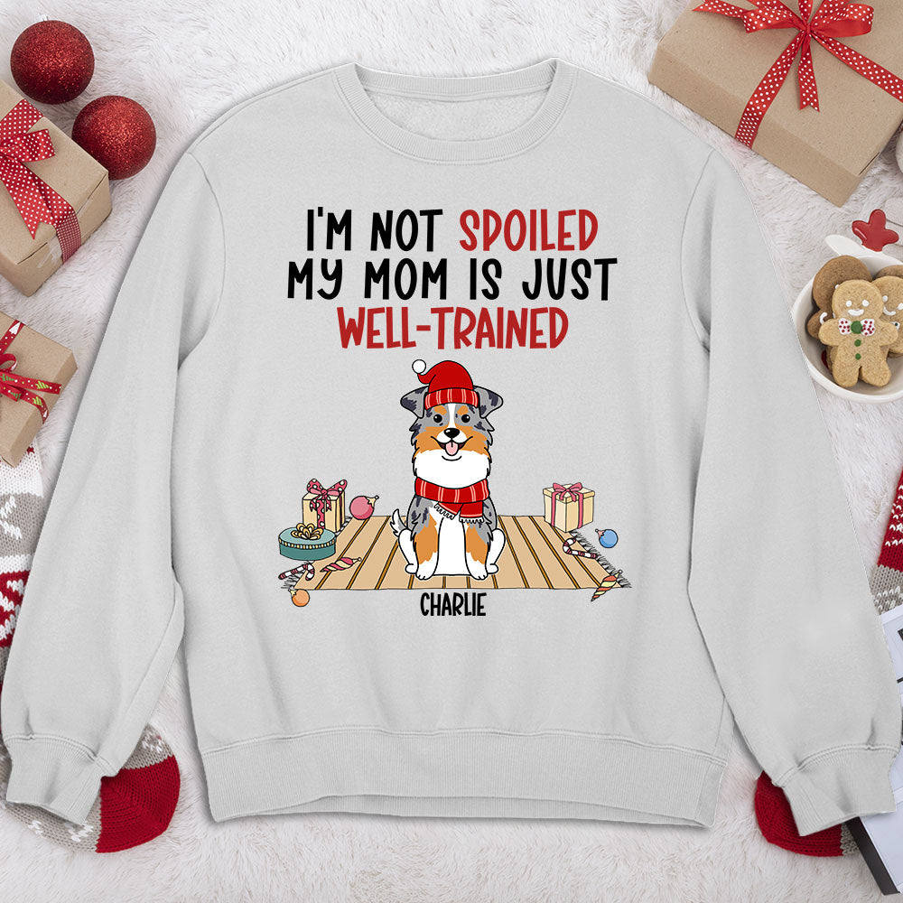 Well Trained Mom - Customizable Personalized Unisex 8.0 oz Sweatshirt for Pet Lovers
