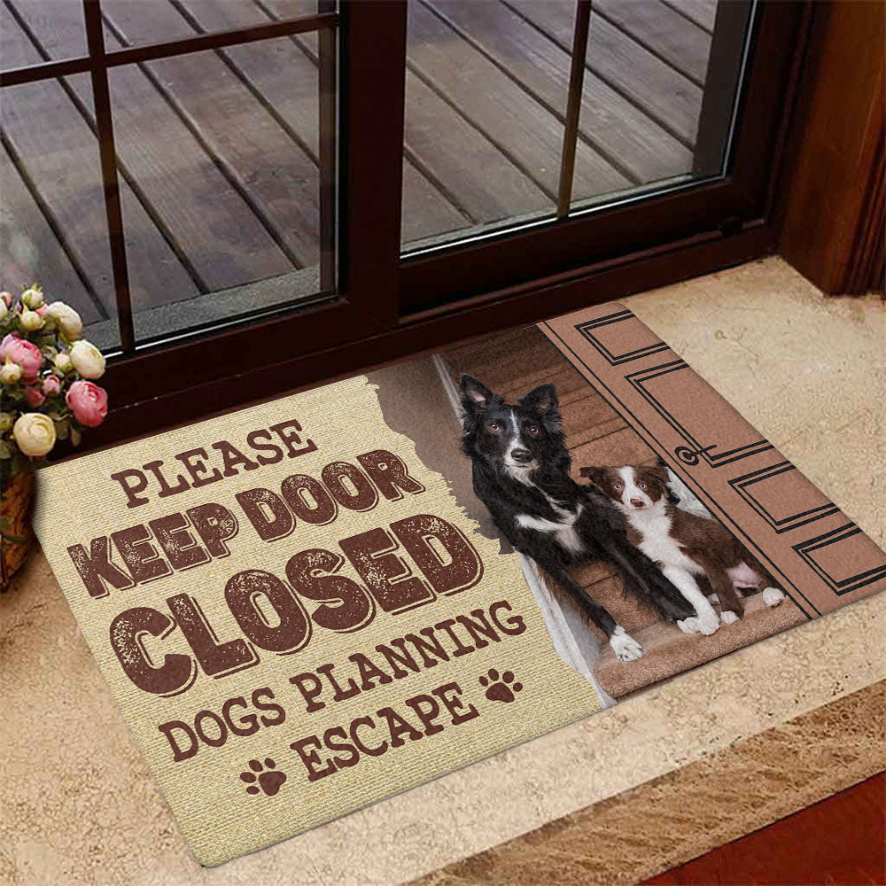 Personalized Custom Pet Planning Photo Doormat for Cat and Dog Lovers