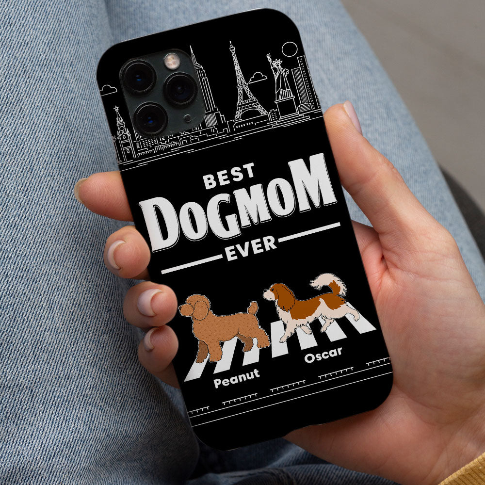 Personalized Custom Dogs Crossing Road Phone Case for Pet Lovers