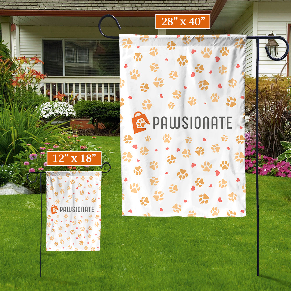 A Crazy Dog - Customizable Personalized Halloween Garden Flag for Pet Lovers - Available in 12' x 18' and 28' x 40' Sizes