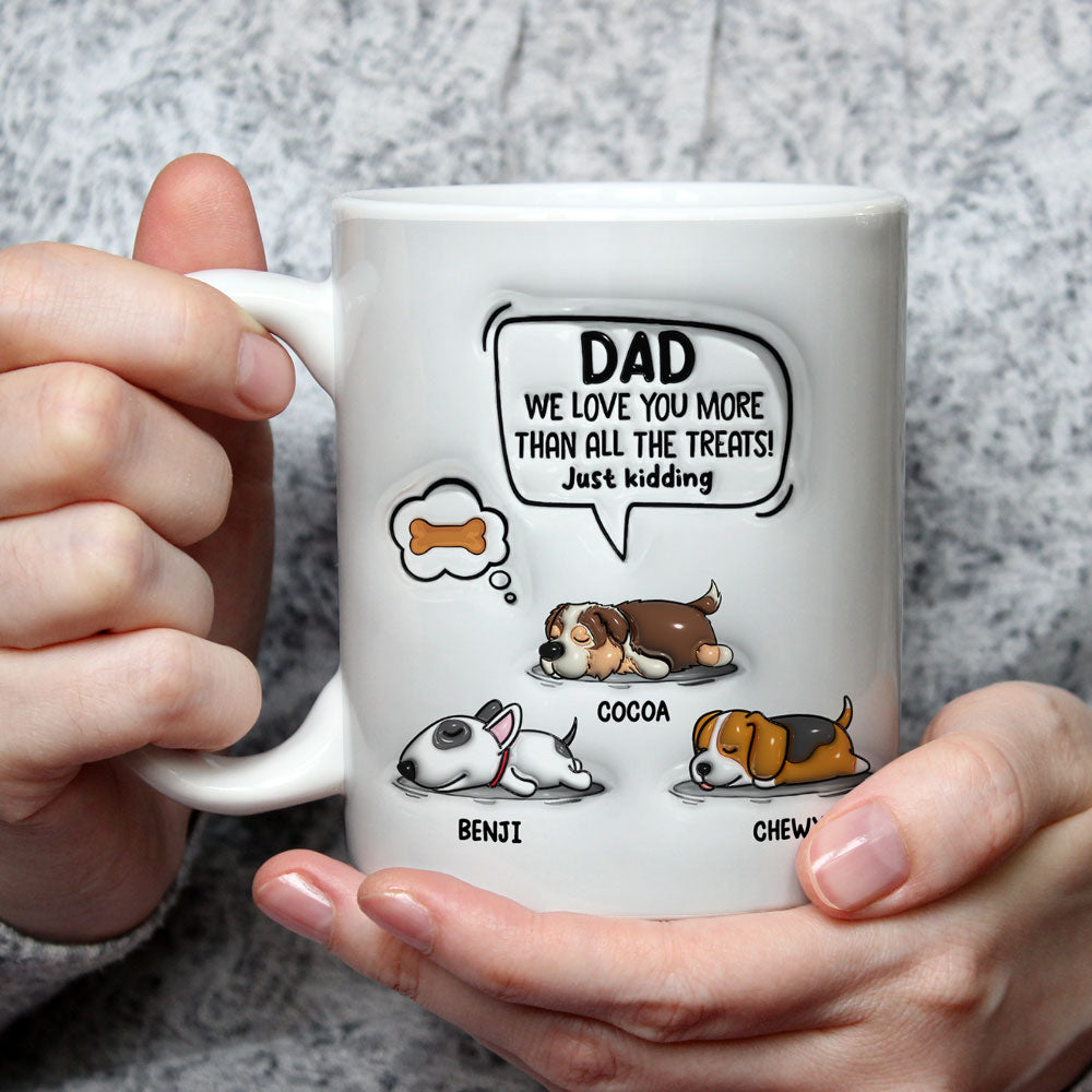 Mom I Love You - Premium Personalized Custom 3D Inflated Effect Ceramic Mug (11oz & 15oz)