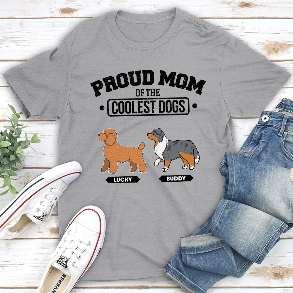 The Coolest Personalized Custom Unisex Dog Dad T-shirt