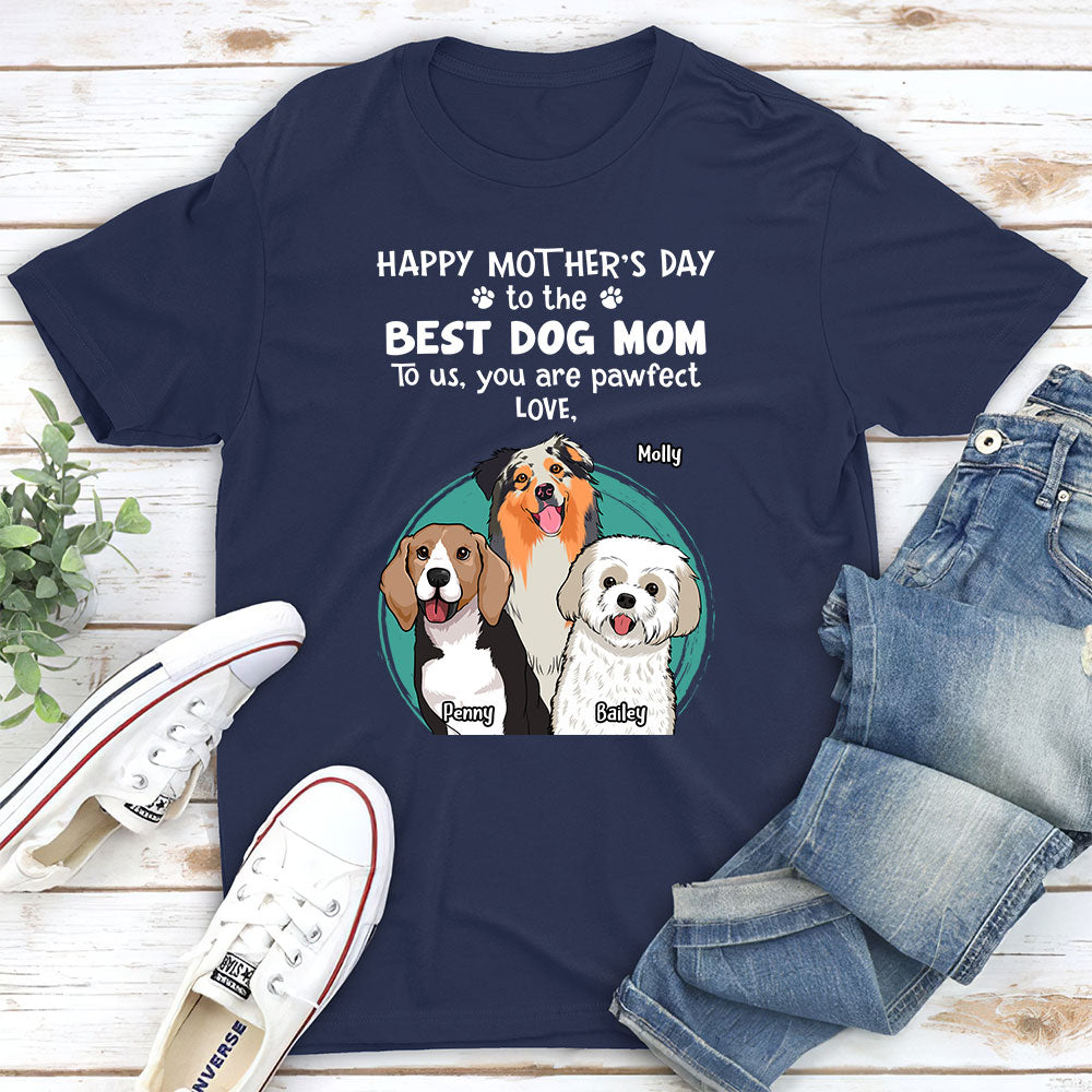 Pawfect Personalized Custom Unisex Dog Mom T-shirt - Ideal Gift for Pet Lovers