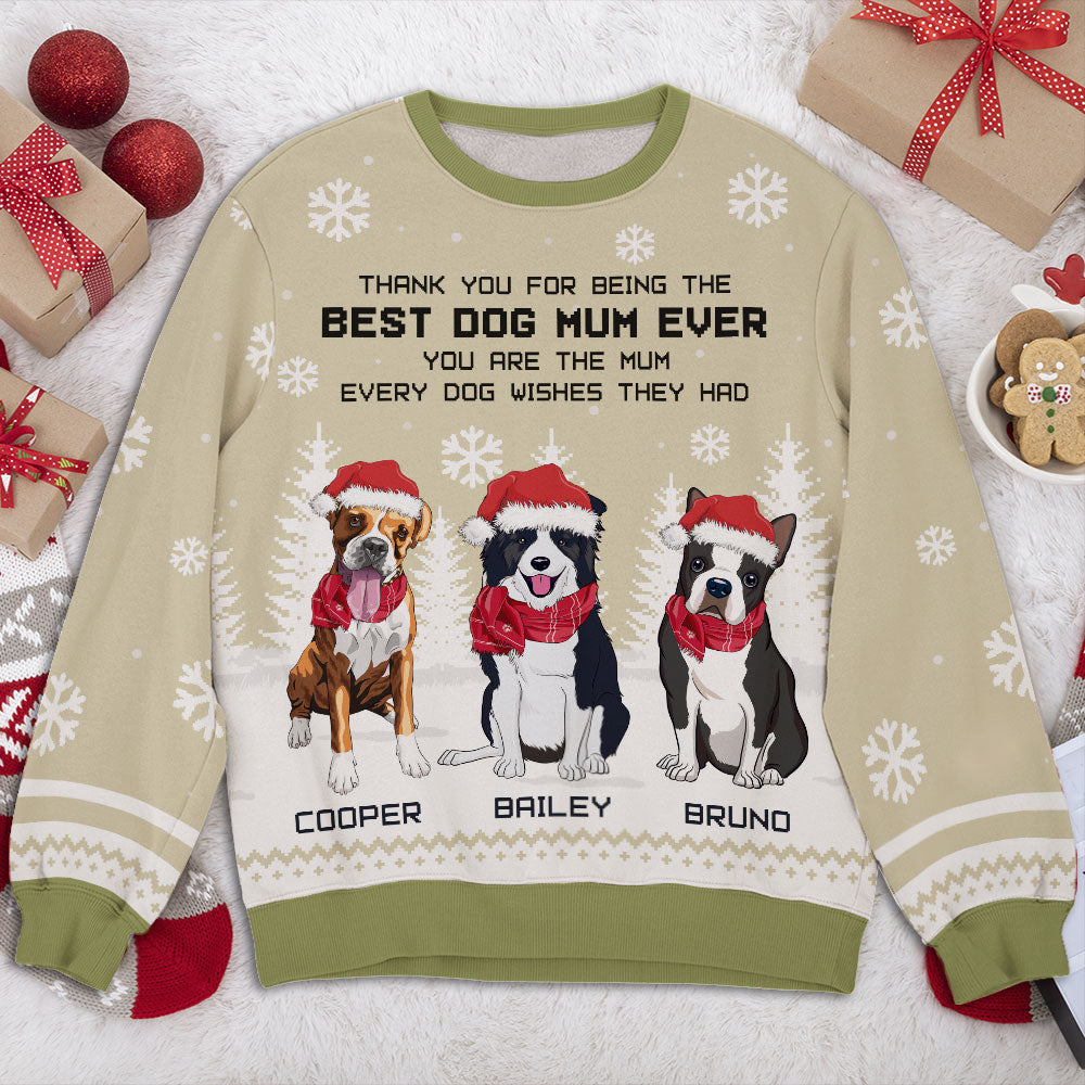 Every Dog Wishes - Personalized Custom All-Over-Print Unisex Polyester Blend 8.8 oz Sweatshirt for Dog Lovers