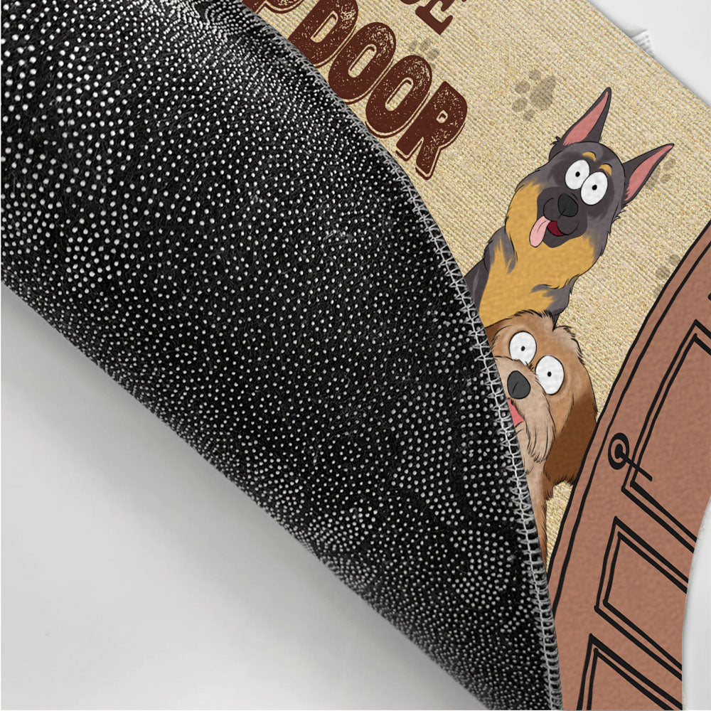 Personalized Custom Pet Planning Doormat for Cat and Dog Lovers