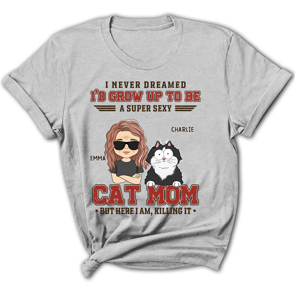 Grow Up To Be - Stylish Personalized Custom Women's T-shirt for Pet Lovers