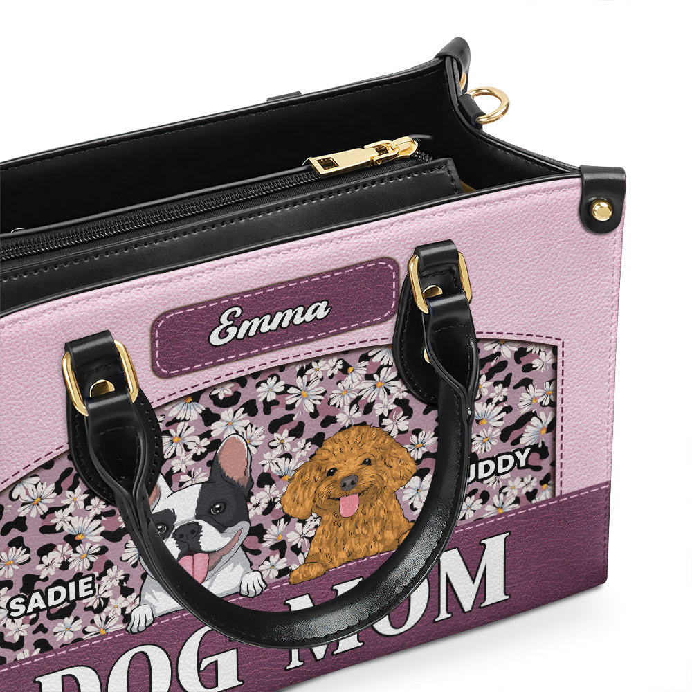 Exquisite Personalized Custom Leather Bag for Flawless Dog Moms