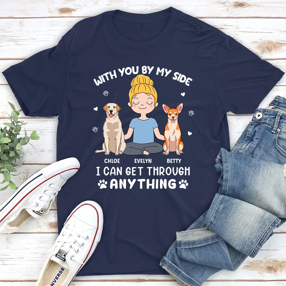 By My Side - Personalized Custom Unisex 5.3 oz T-shirt for Pet Lovers