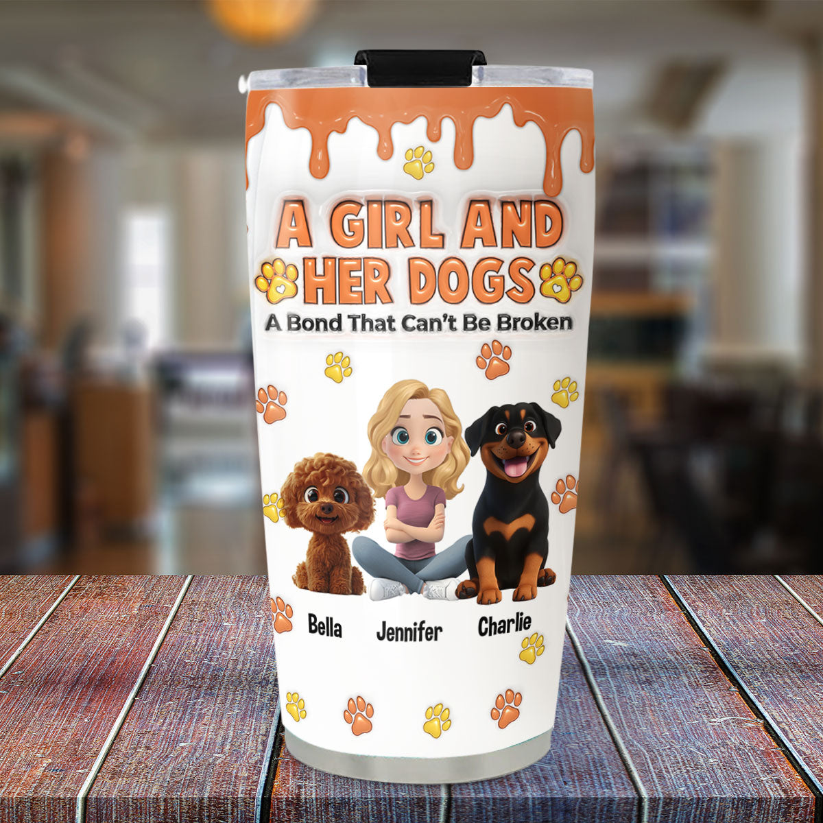 Unbreakable You And Me Bond - Personalized 3D Inflated Custom Tumbler for Unique Expression