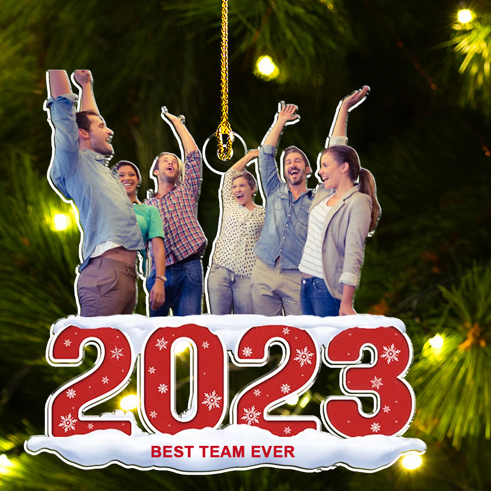 2023 Custom Personalized Photo Acrylic Ornament for Coworkers