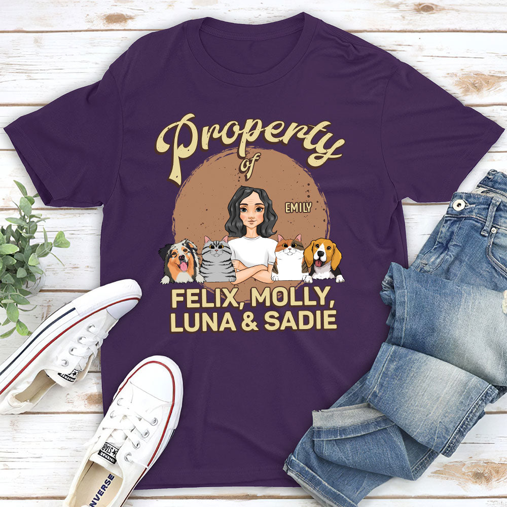 Personalized Custom Unisex 5.3 oz Property T-shirt - Ideal Gift for Pet Lovers