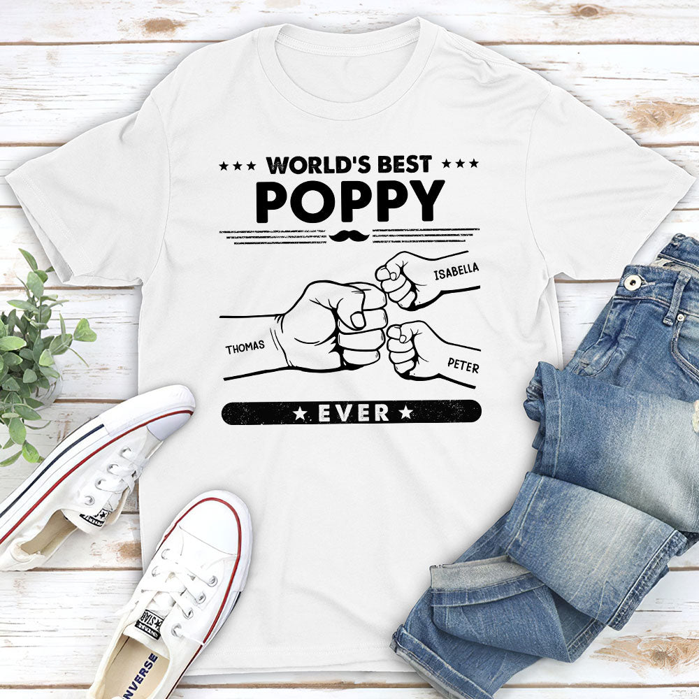 Customizable Grandpa Title Personalized Premium Men's T-shirt - Ideal Gift for Pet Lovers