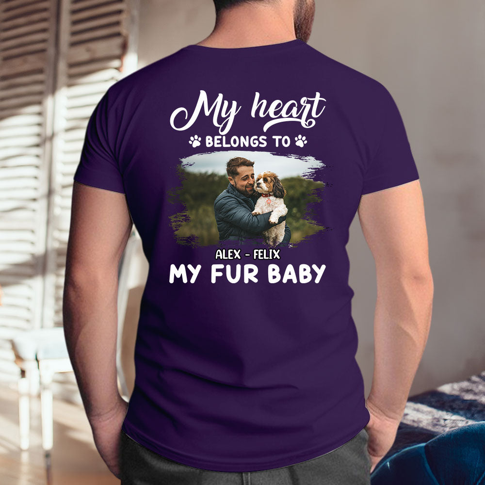 My Fur Babies Personalized Custom Unisex 5.3 oz Photo T-shirt - Ideal Gift for Pet Lovers