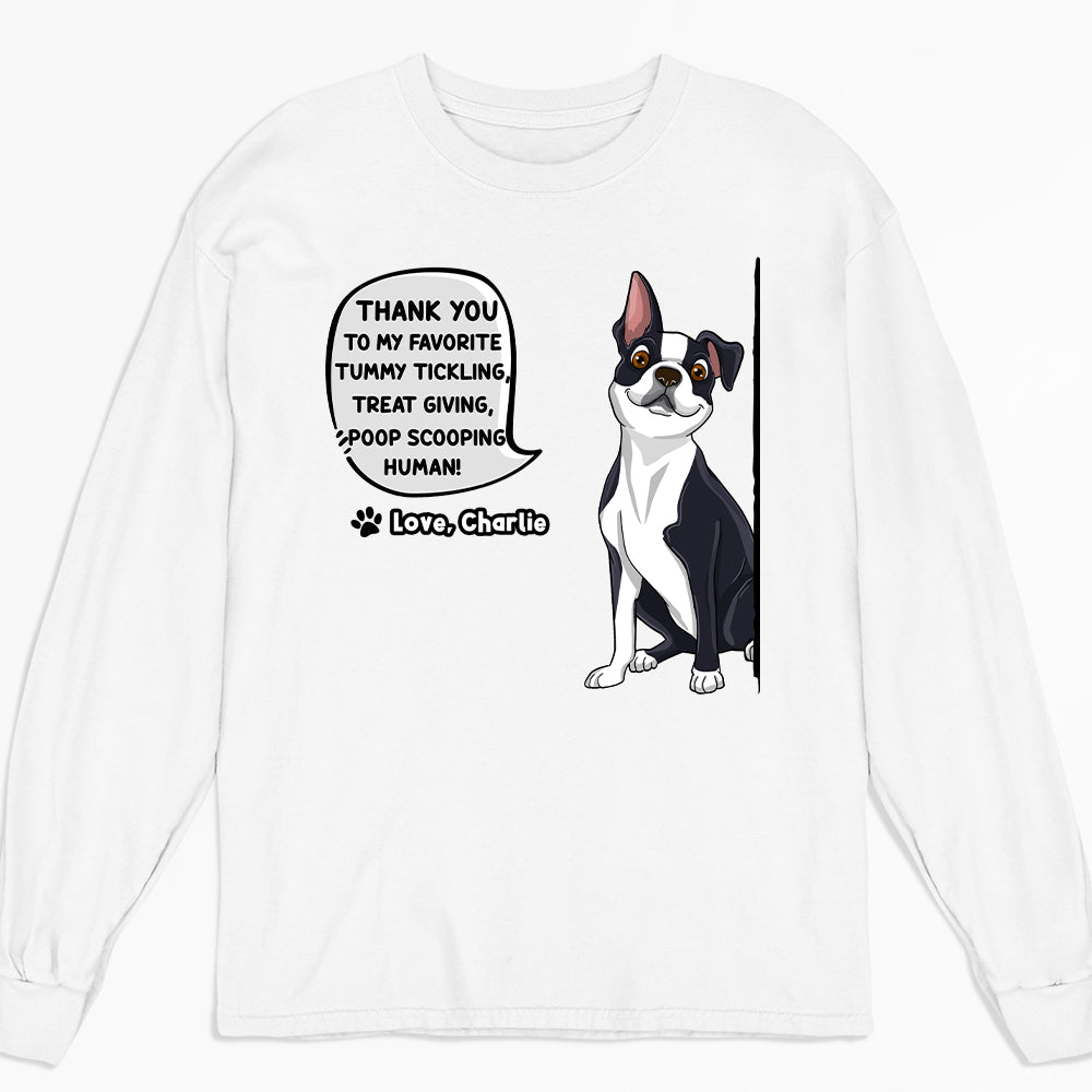 To My Human - Unique Personalized Custom Long Sleeve Unisex T - shirt for Pet Lovers